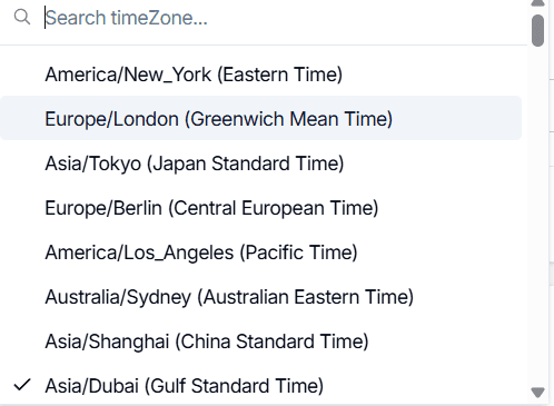 Mentee time zone example Mentors CX