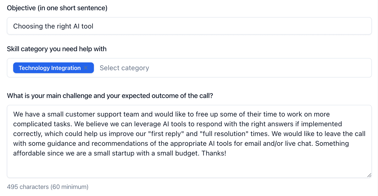 Session request example