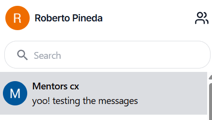 Mentor messaging tool Mentors CX